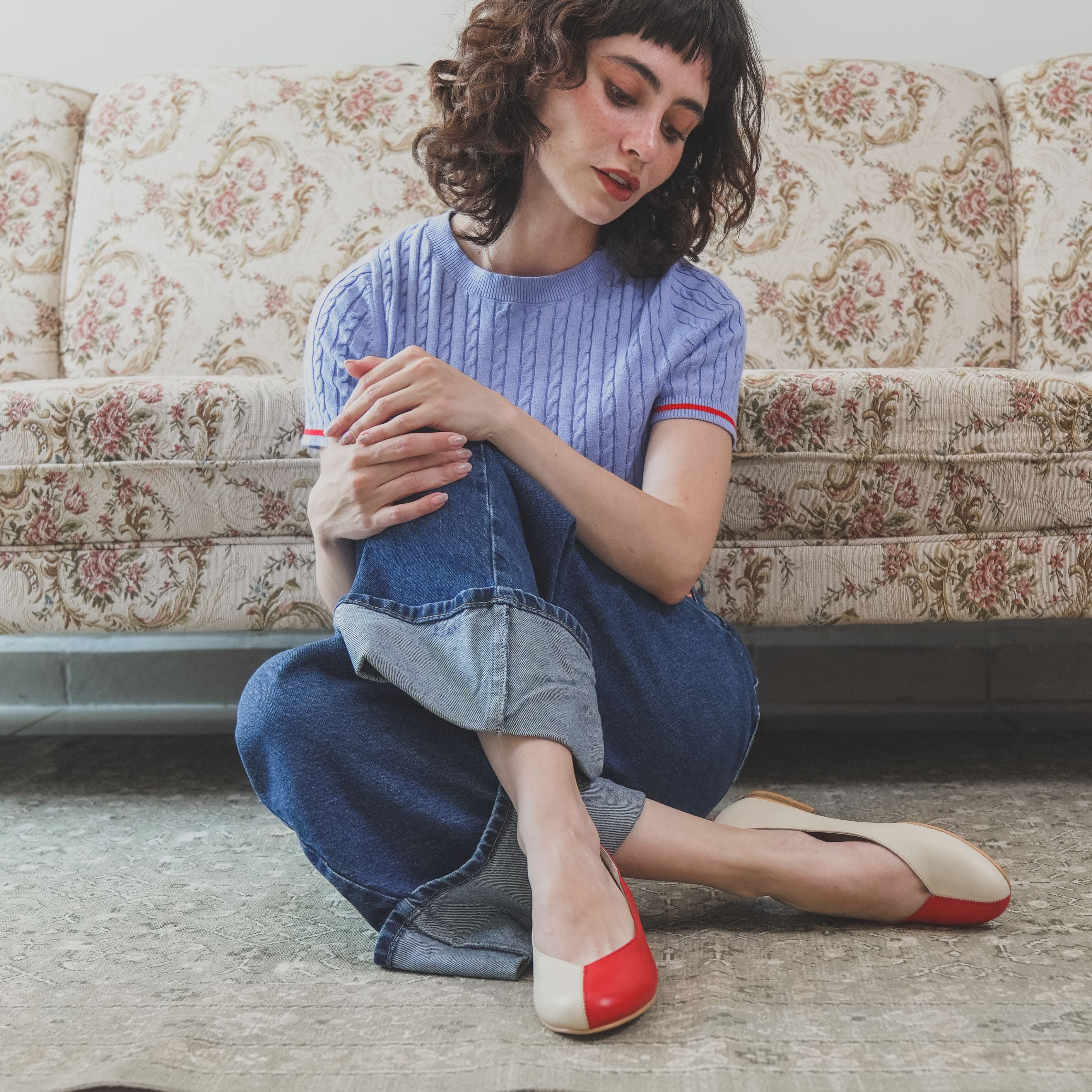 Ema Rojo y Beige