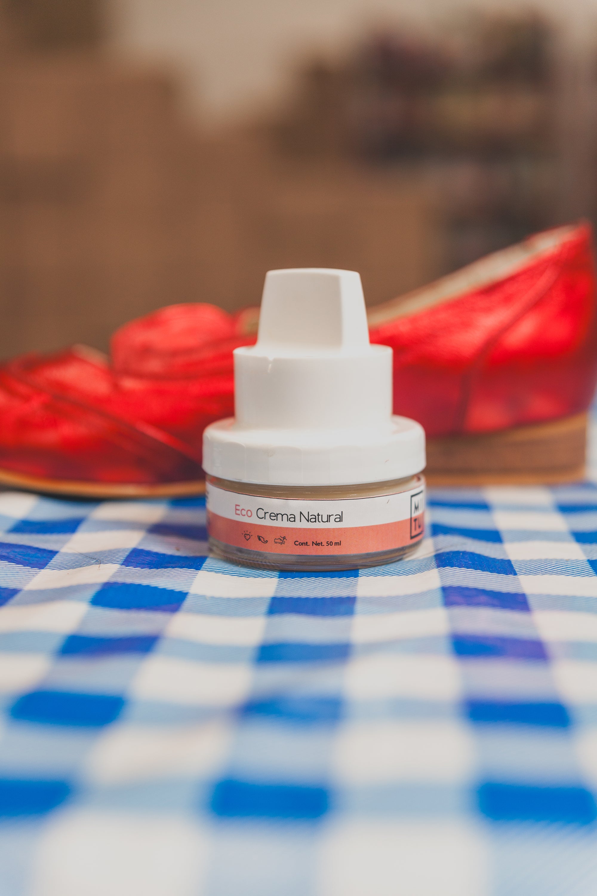 Eco crema autobrillantador con esponja neutro