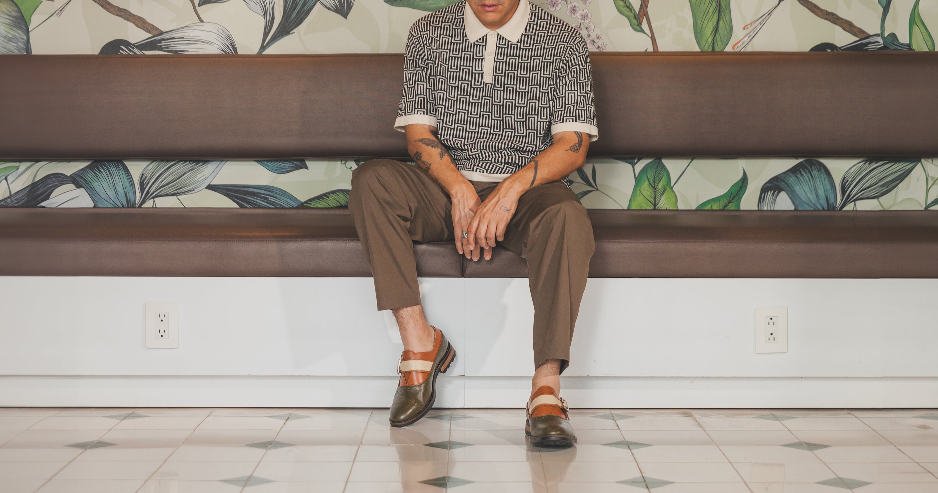 Zapato de piel para hombre