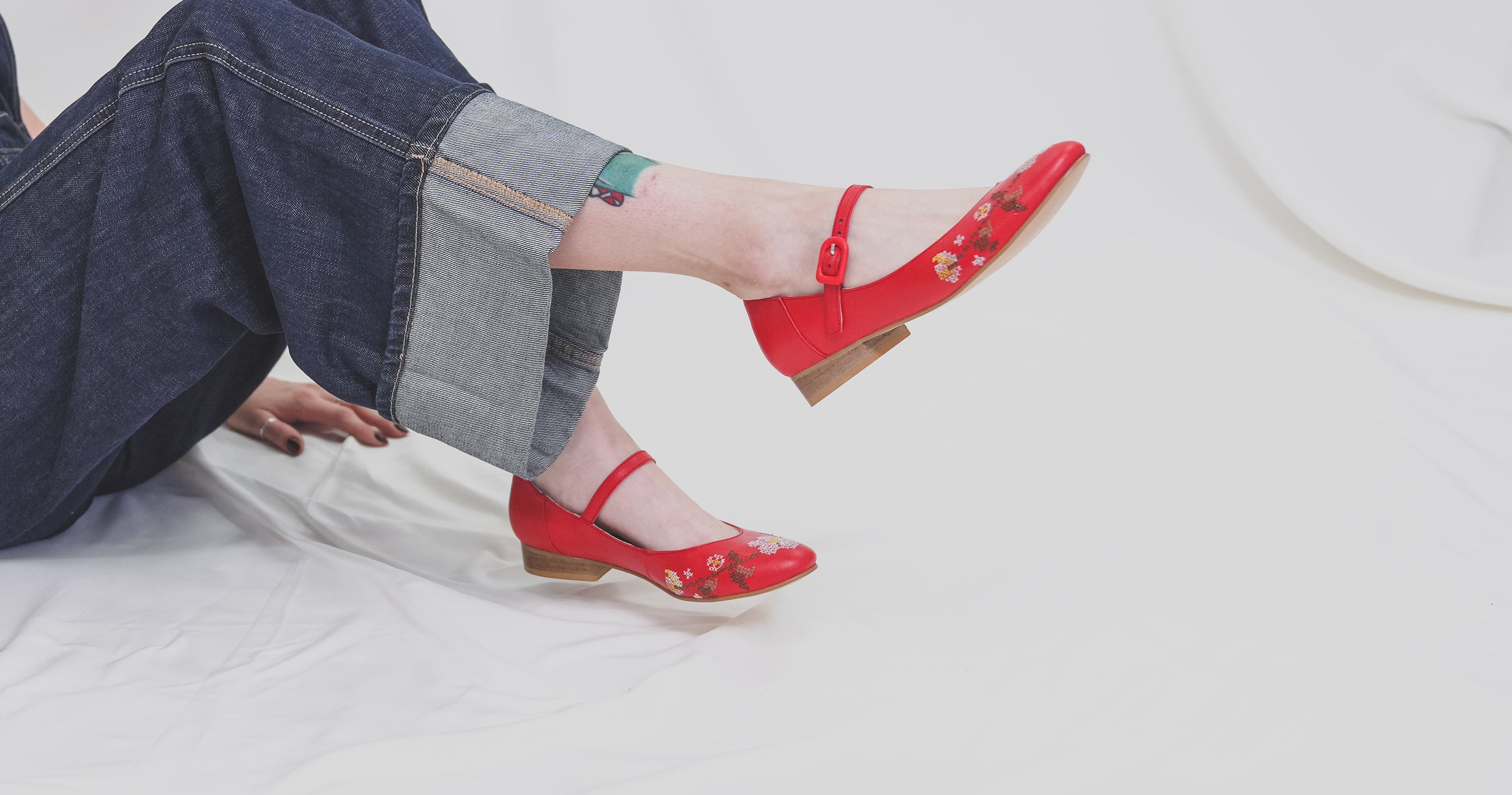 Zapatos rojos para mujer