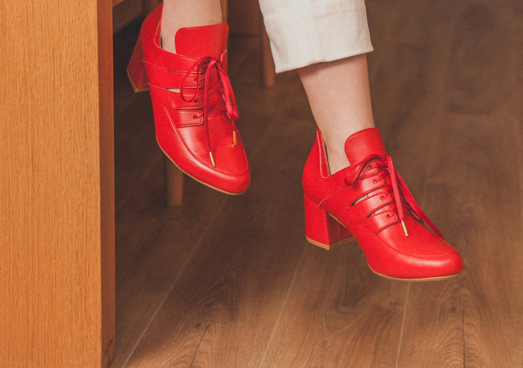 Zapatos rojos mujer