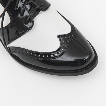 Leonor Blanco y Negro Charol